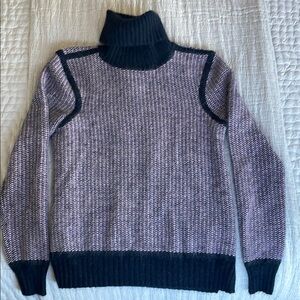 Chic J Brand Navy and Violet Sweater